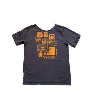 Converse Charcoal Men's Graphic Print T-Shirt, Large